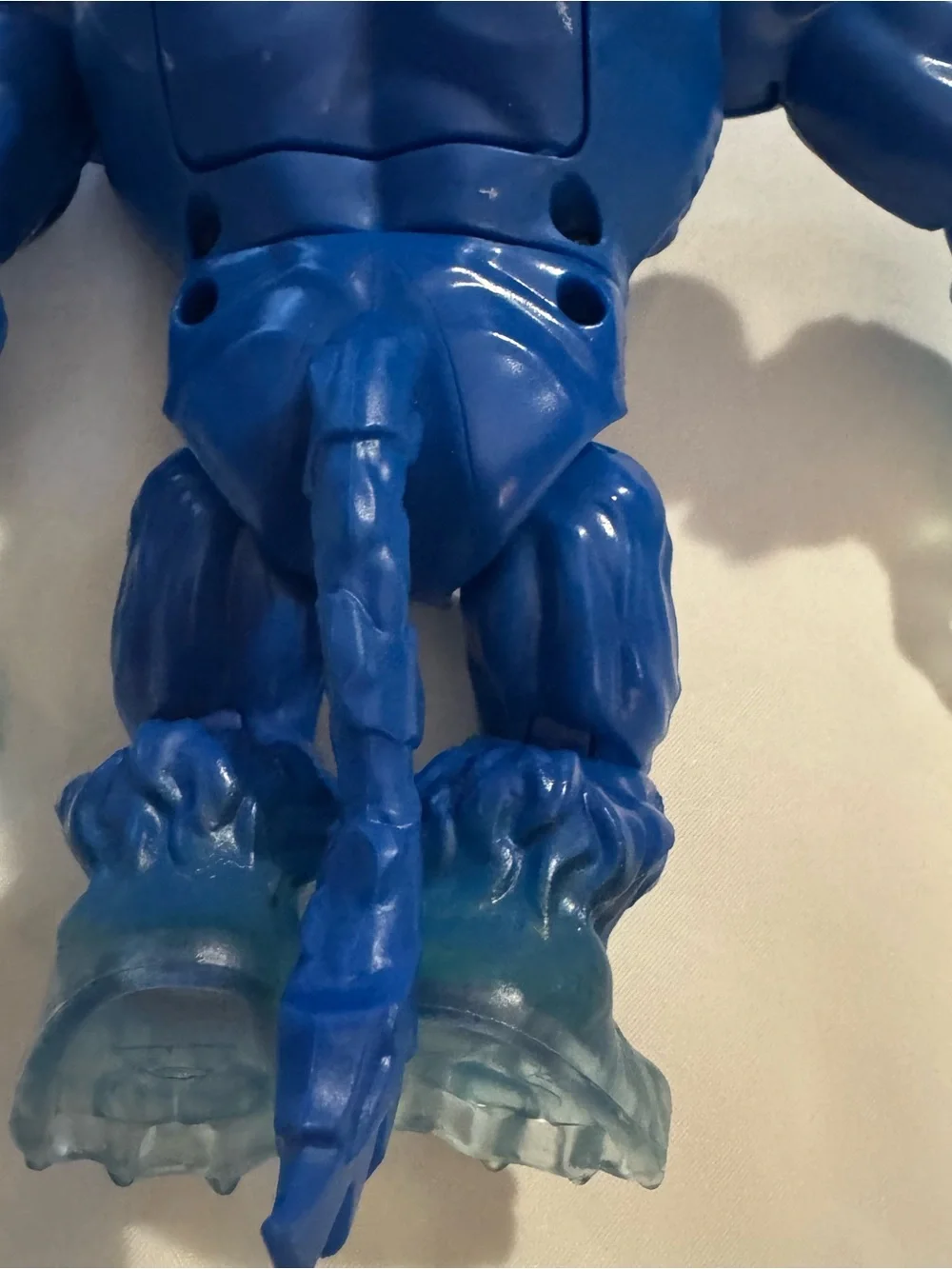 Blue Light-Up Monster Action Figure with Green Chest Glow